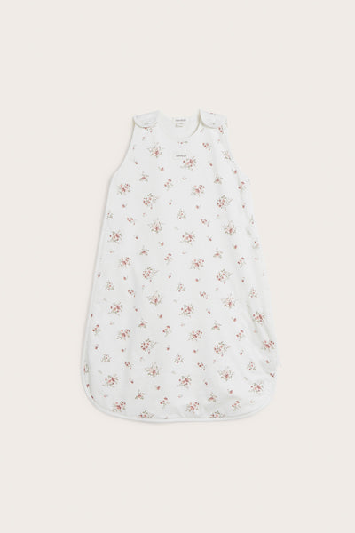 Baby white floral sleeping bag