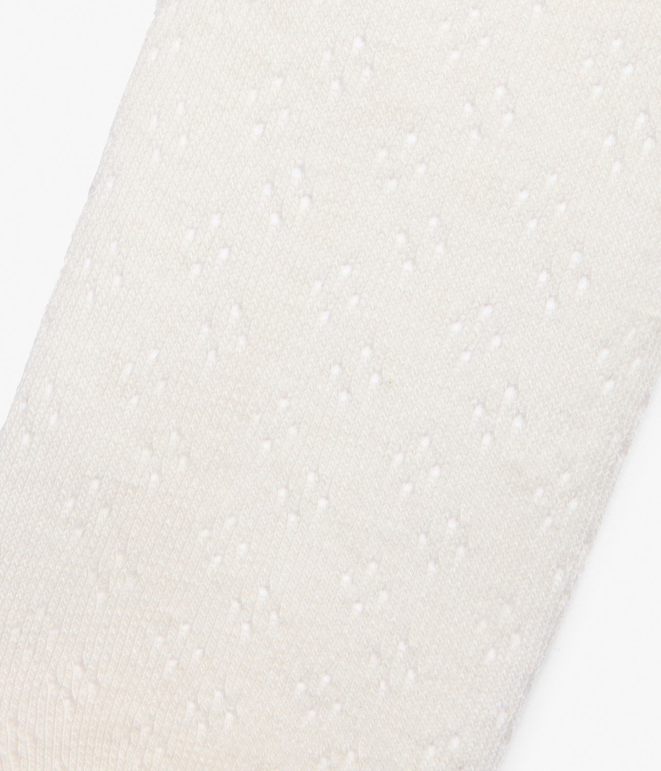 Baby white hole pattern tights
