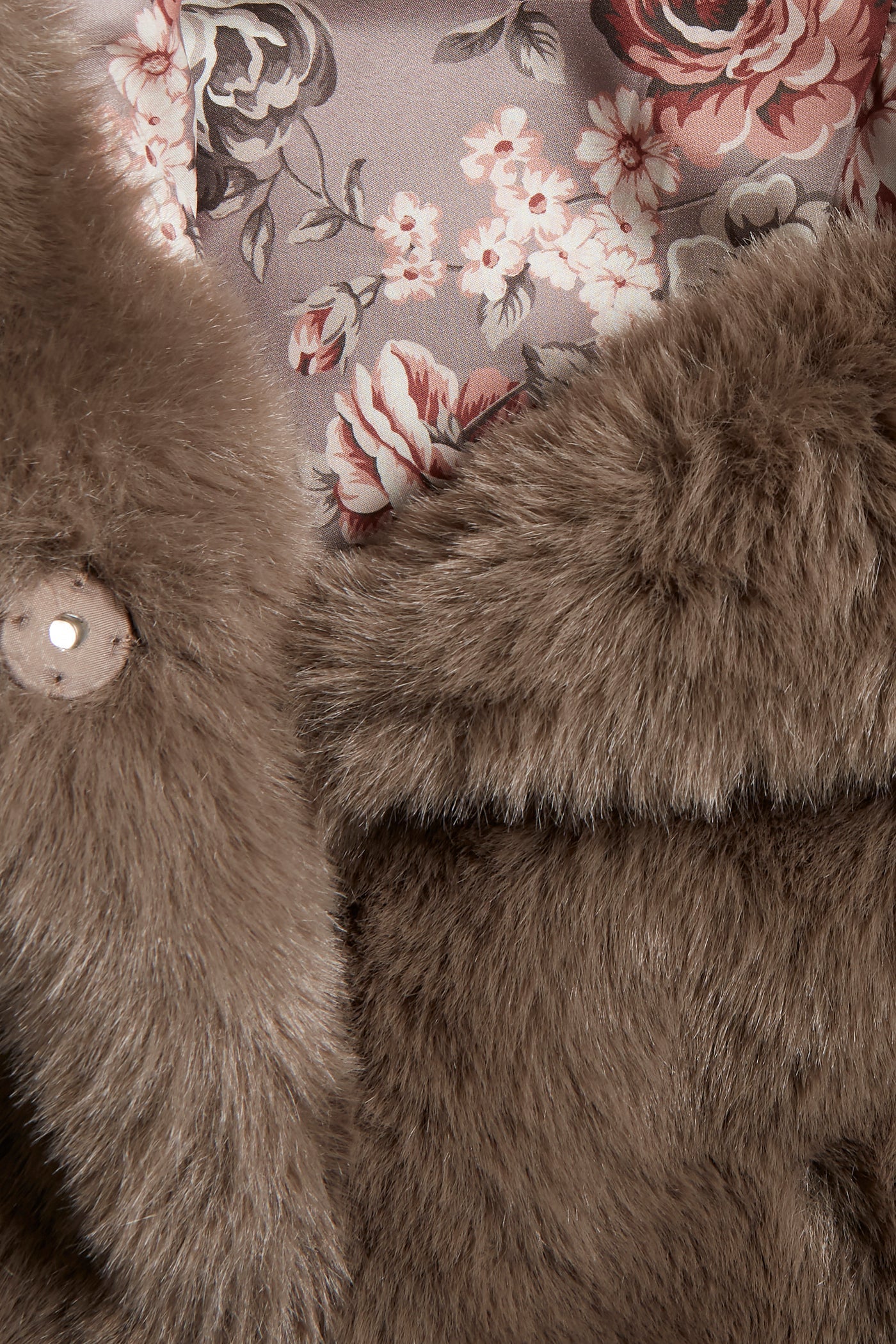 Women's brown faux fur jacket – Newbie