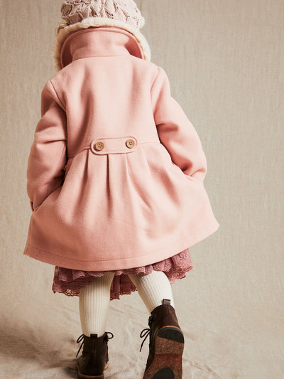 Childrens pink faux fur coat best sale