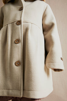 Baby & kids' beige faux fur collar coat