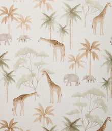 Savannah white safari wallpaper