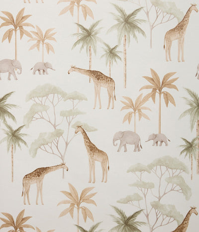 Savannah white safari wallpaper