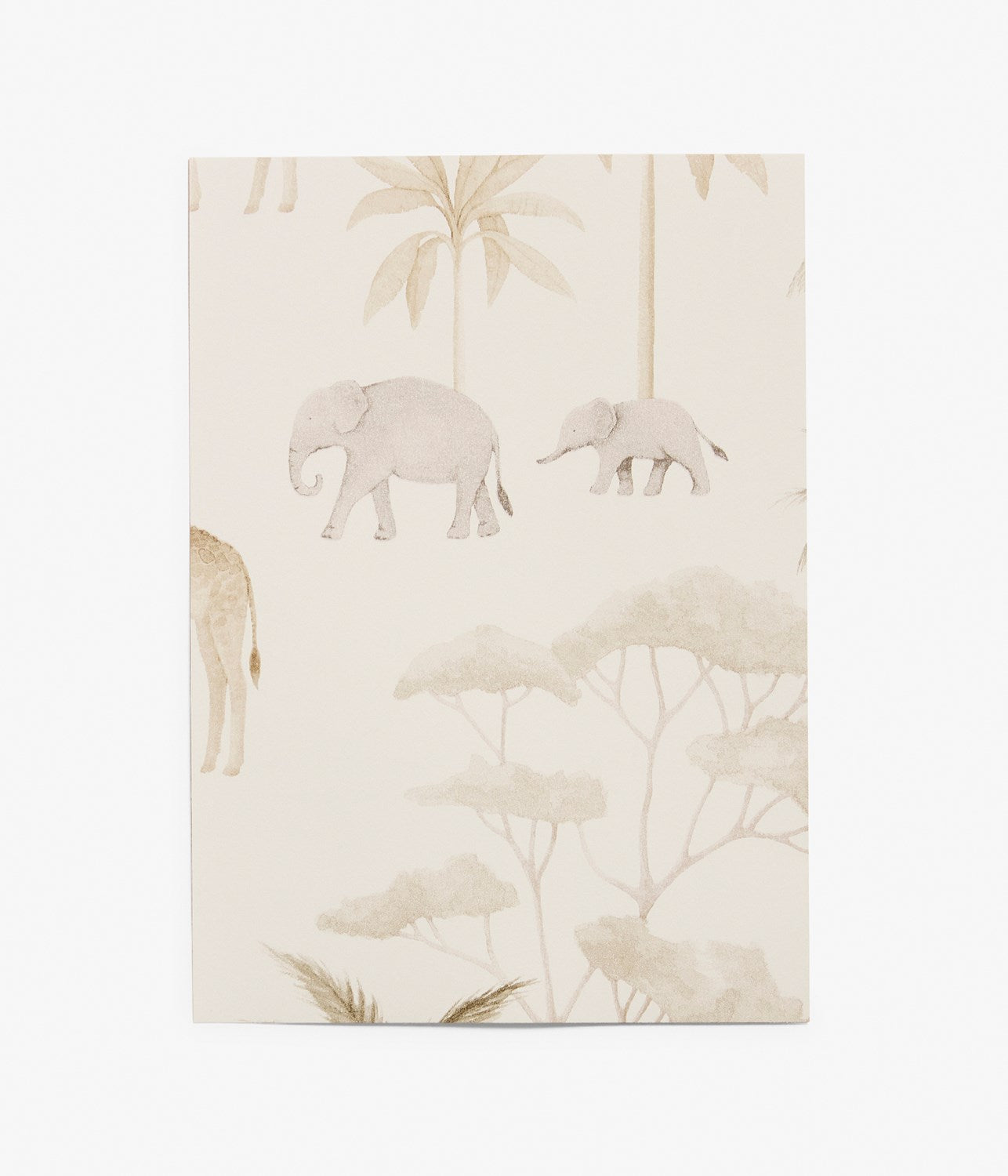 Savannah beige safari wallpaper sample