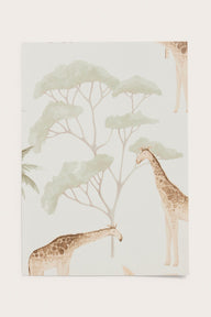 Savannah white safari wallpaper sample