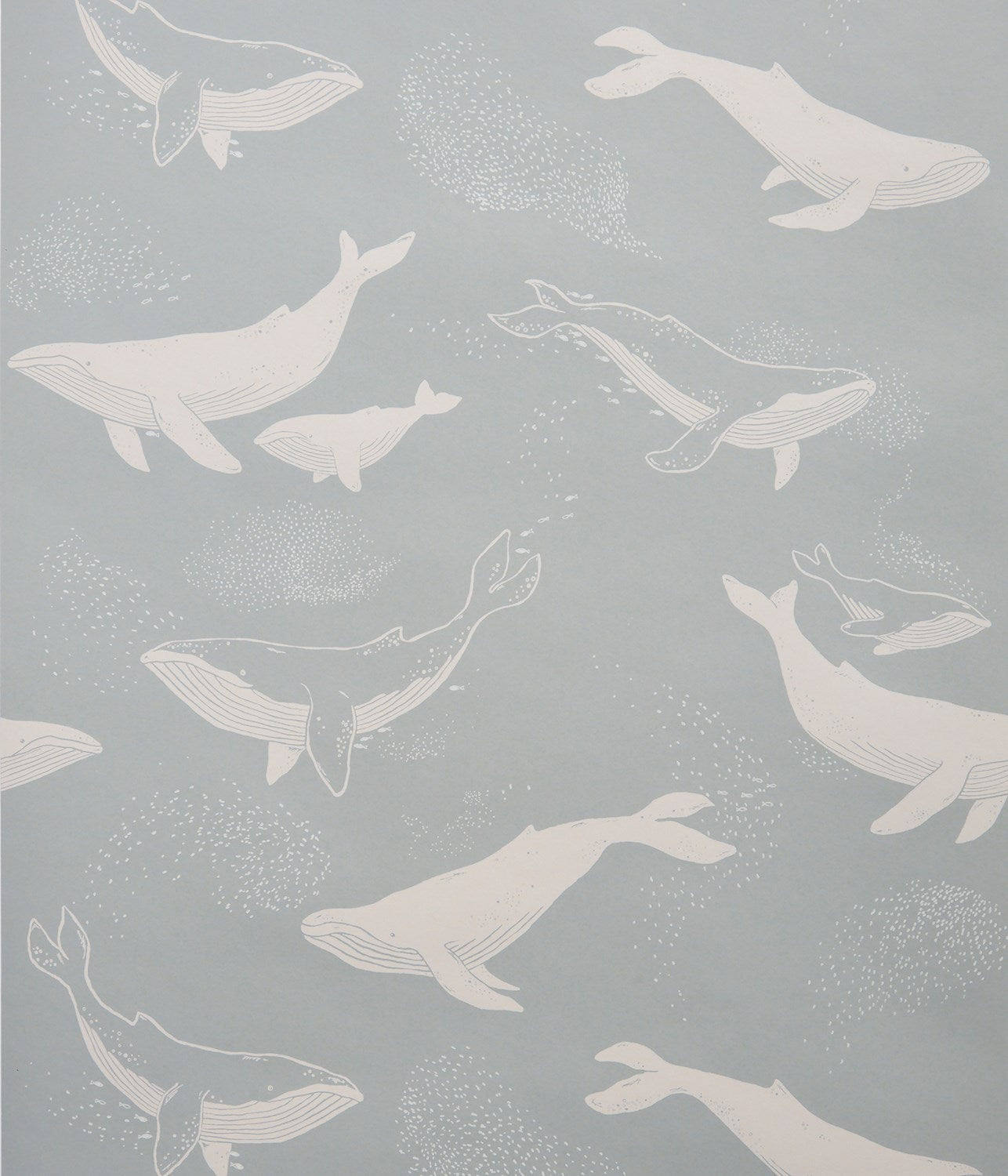 Whales blue wallpaper
