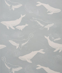 Whales blue wallpaper