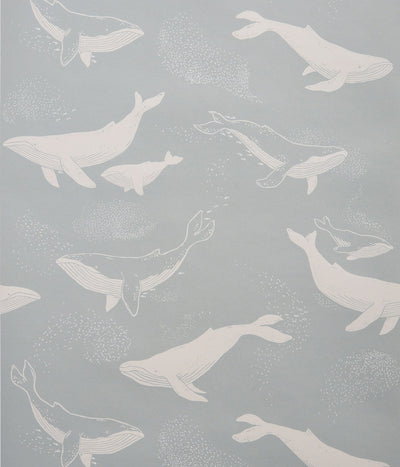Whales blue wallpaper
