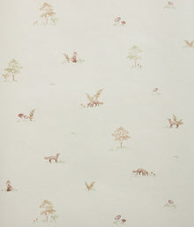 Little Fox beige wallpaper