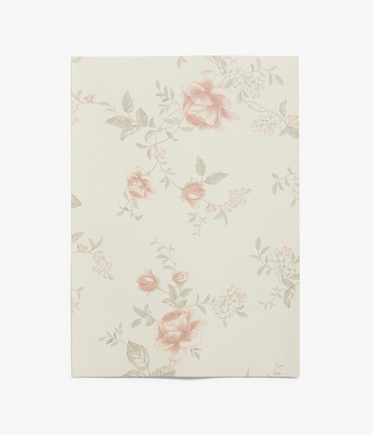 Rose Garden beige wallpaper sample