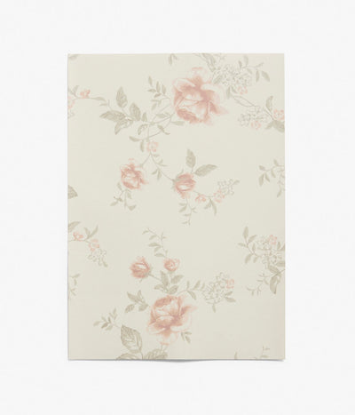 Rose Garden beige wallpaper sample