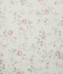 Rose Garden white wallpaper