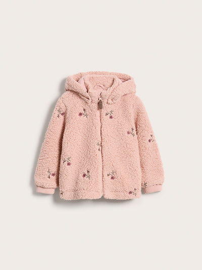 Pink pile jacket hotsell