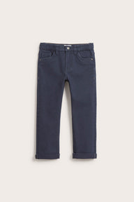 Kids blue woven twill trousers