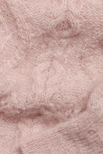 Womens pink pattern knitted jumper