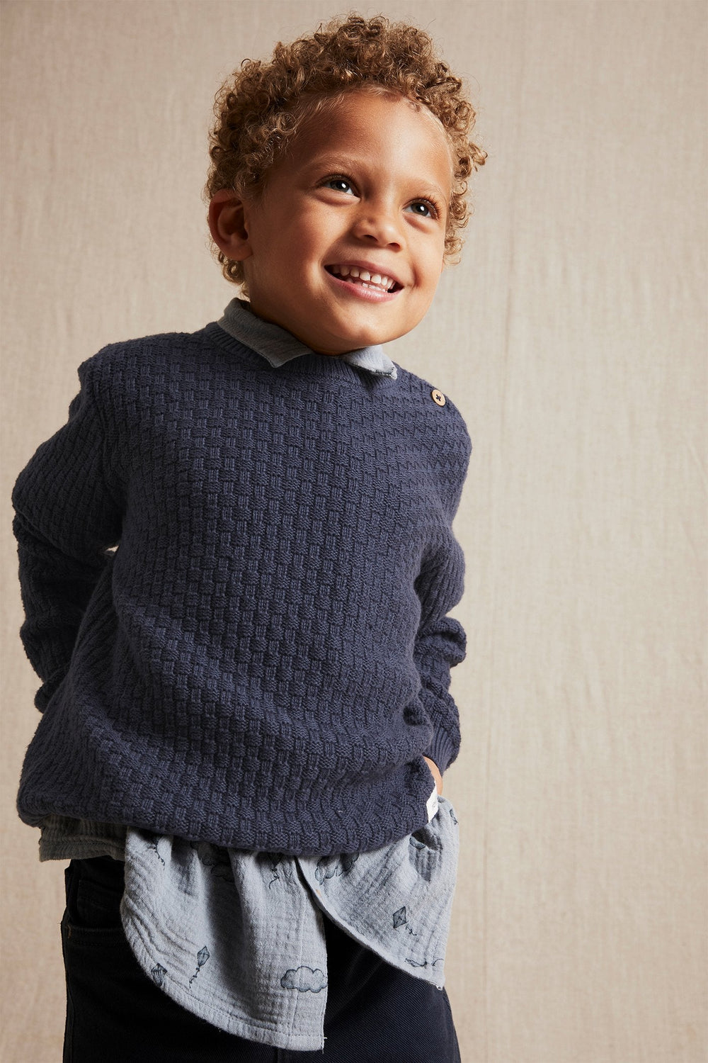 Navy blue jumper kids best sale