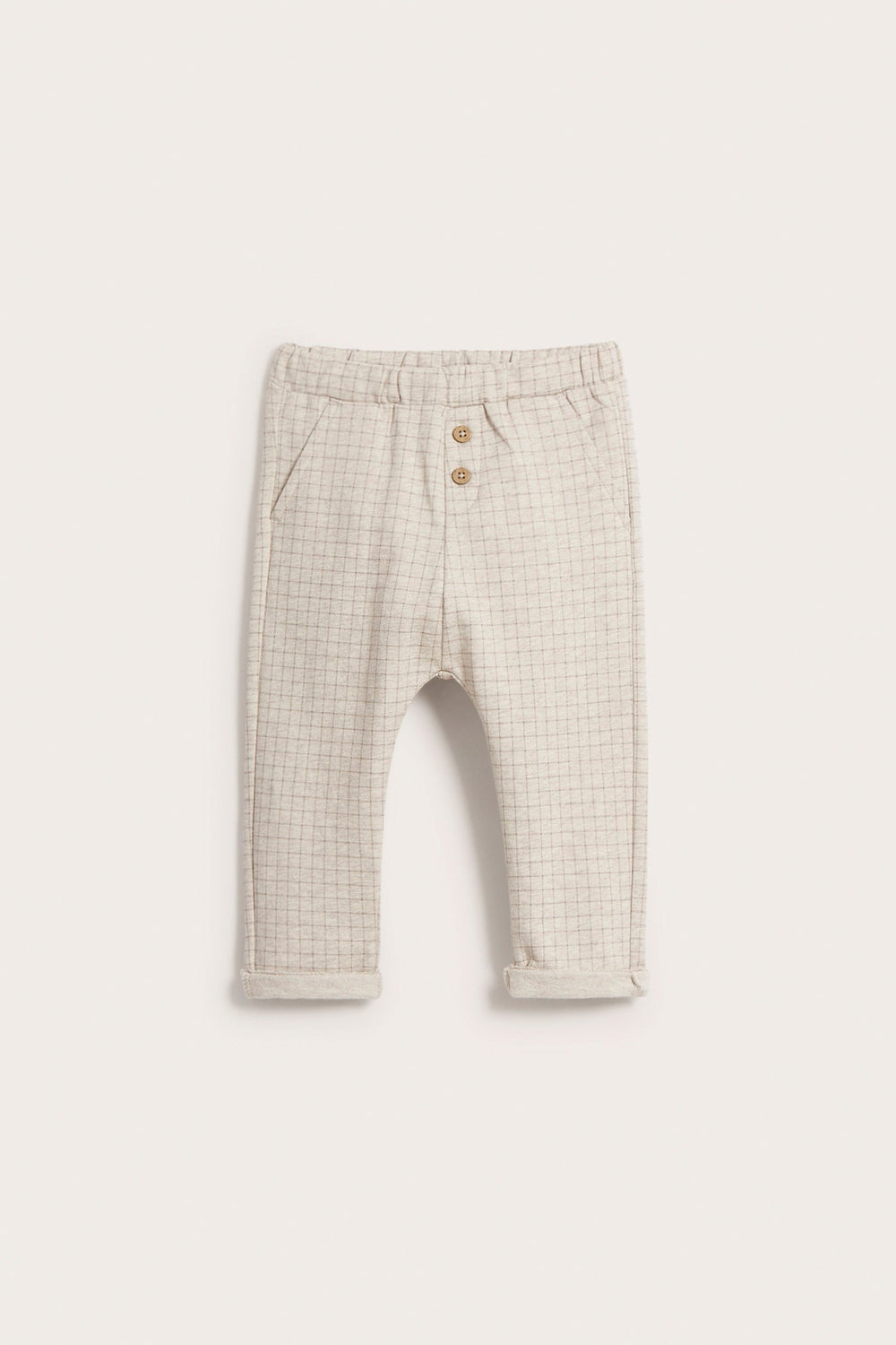 Plaid joggers sales