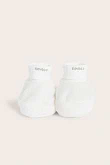 Baby white booties
