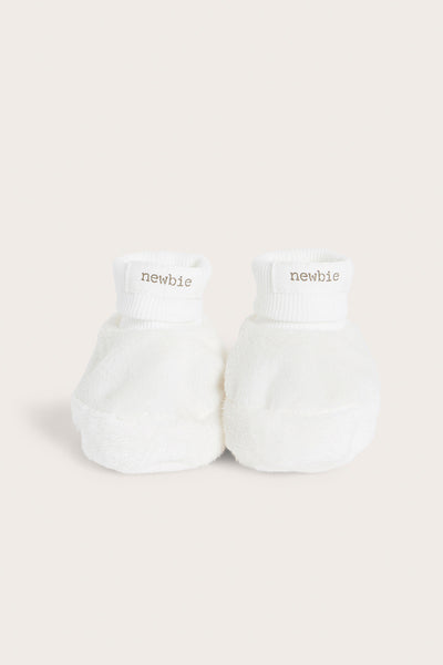 Baby white booties