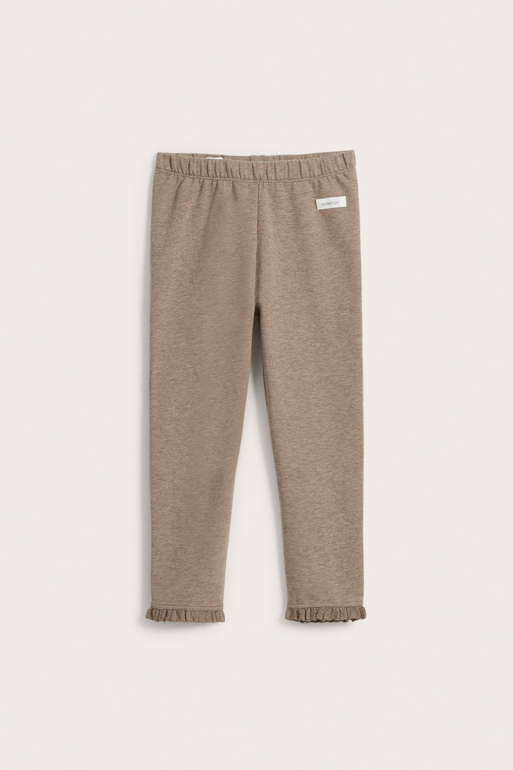 Kids beige lace trim leggings Newbie