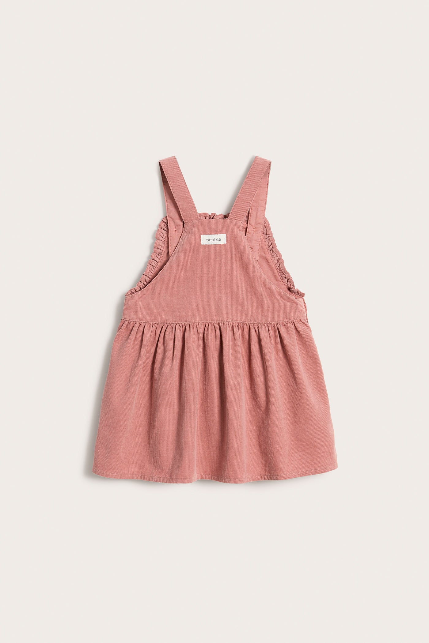Baby pink corduroy pinafore
