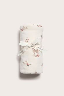 White double jersey deer patterned blanket