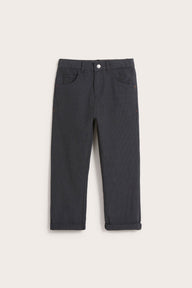 Kids grey 5-pocket trousers
