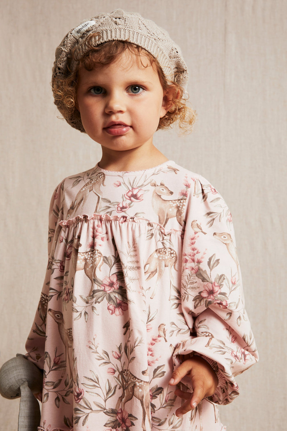 Pink floral toddler dress hotsell