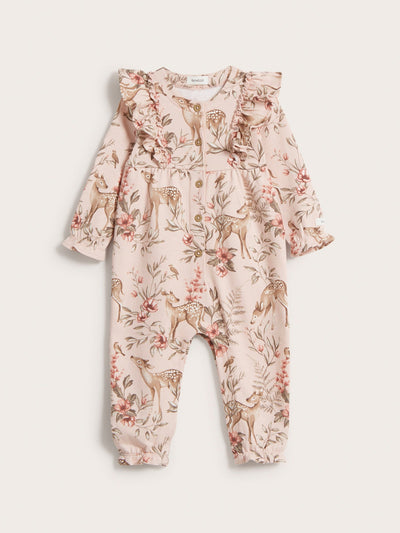 Baby pink floral jumpsuit