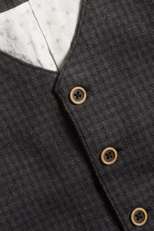 Kids' dark grey waistcoat