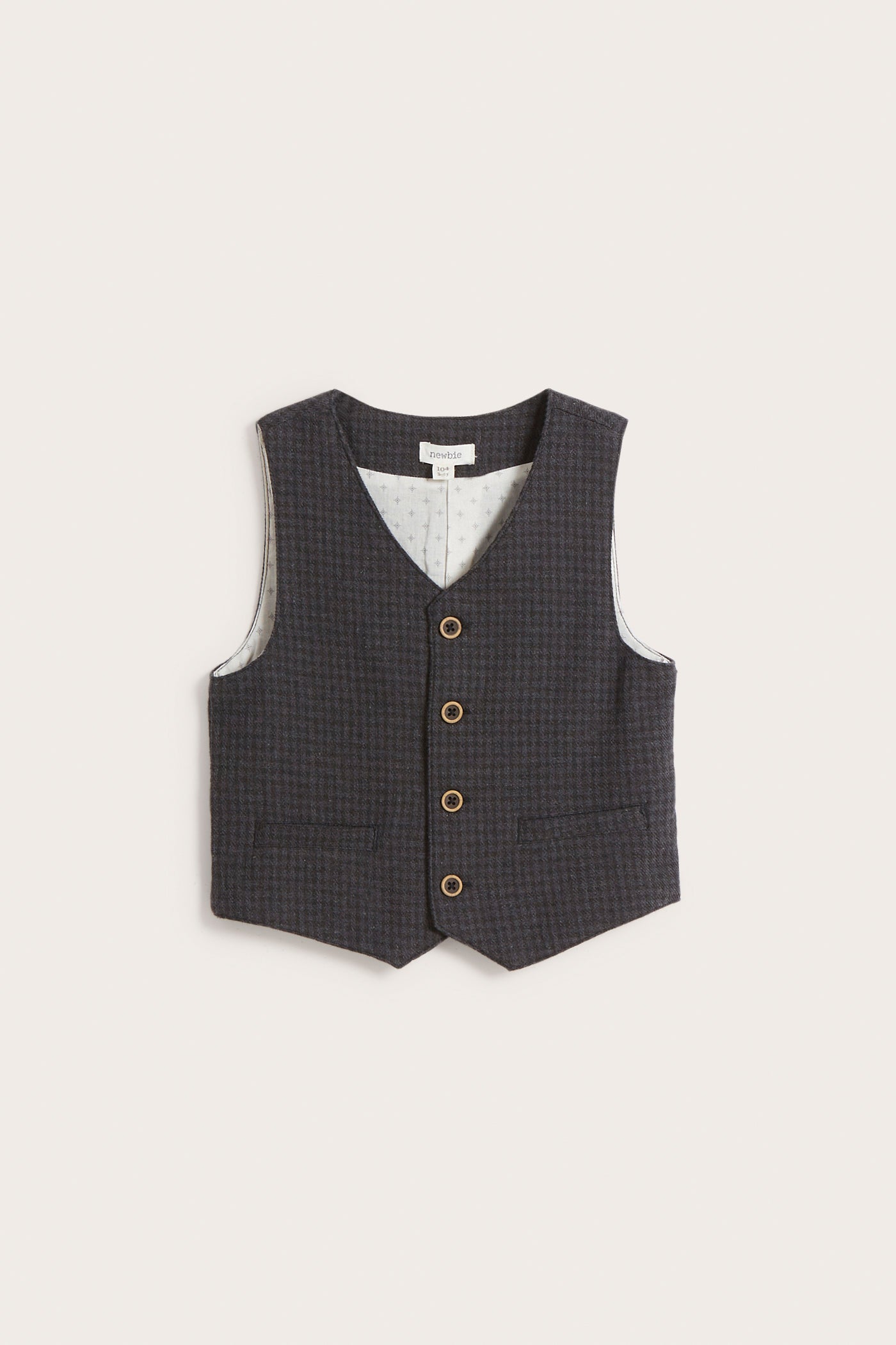 Kids' dark grey waistcoat