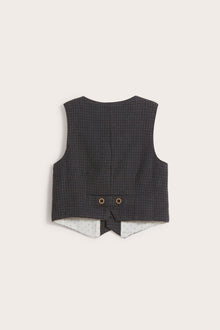 Kids' dark grey waistcoat