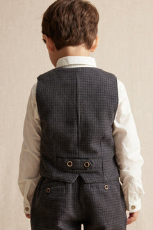 Kids' dark grey waistcoat
