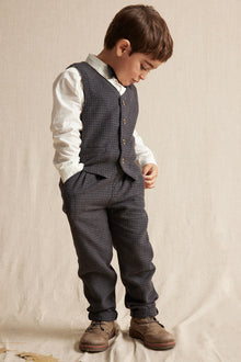 Kids' dark grey waistcoat