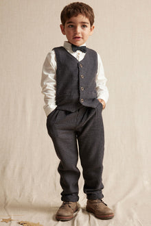 Kids' dark grey waistcoat
