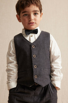 Kids' dark grey waistcoat