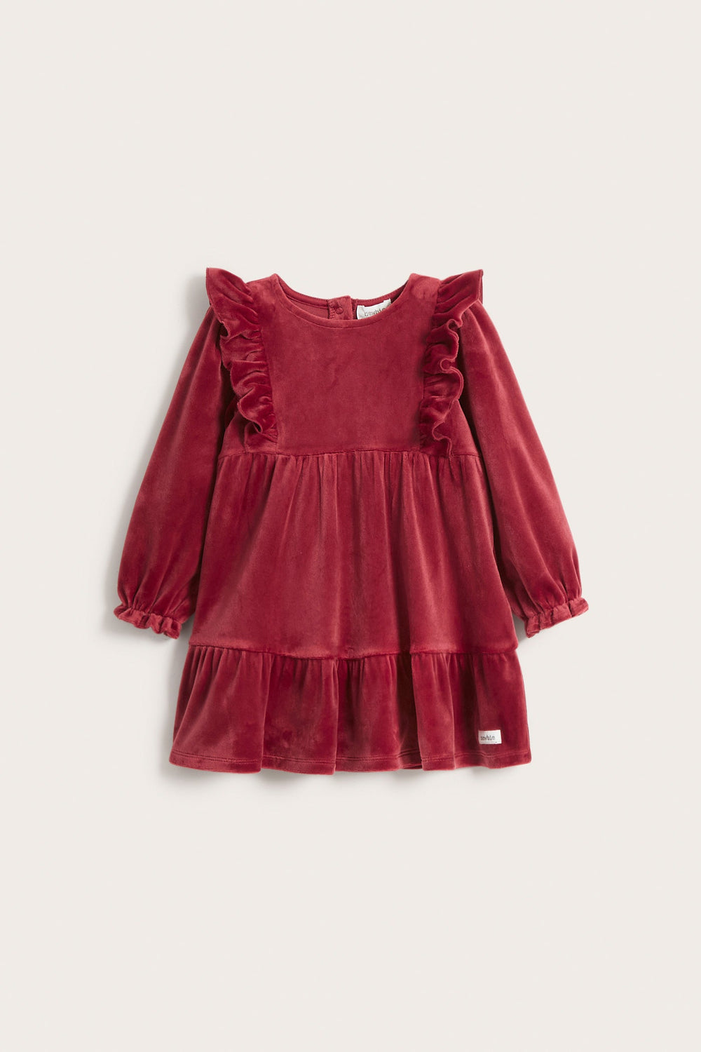 Baby red velour dress