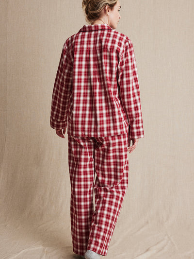 Women s red checked pyjamas