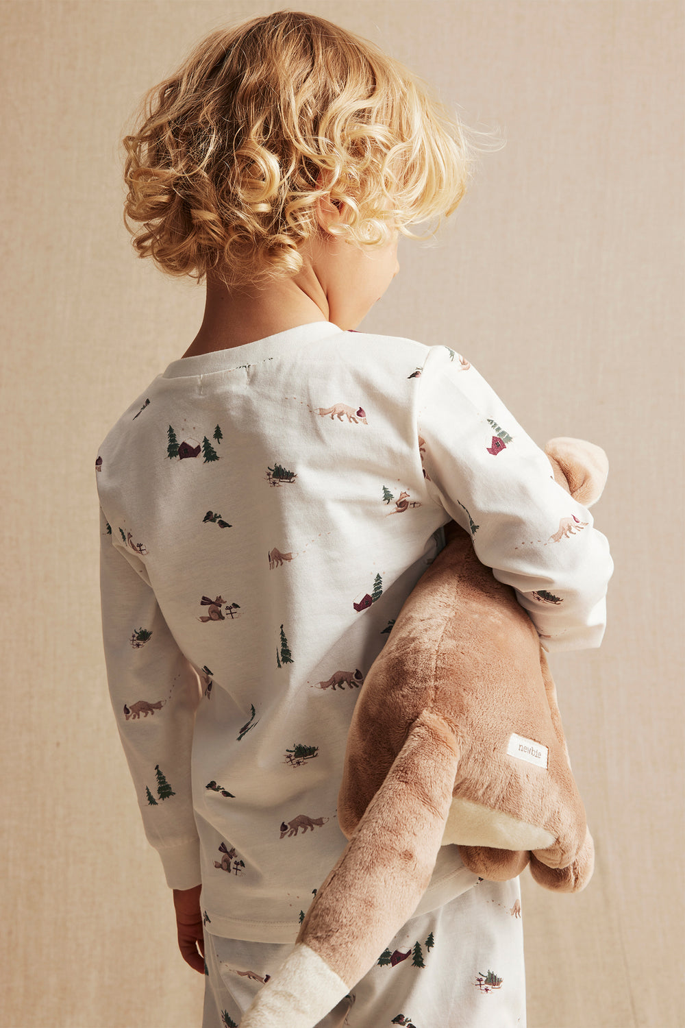 Kids white fox pyjamas