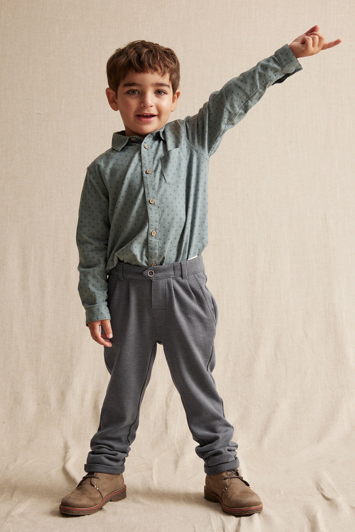 Kids' grey dressed trousers