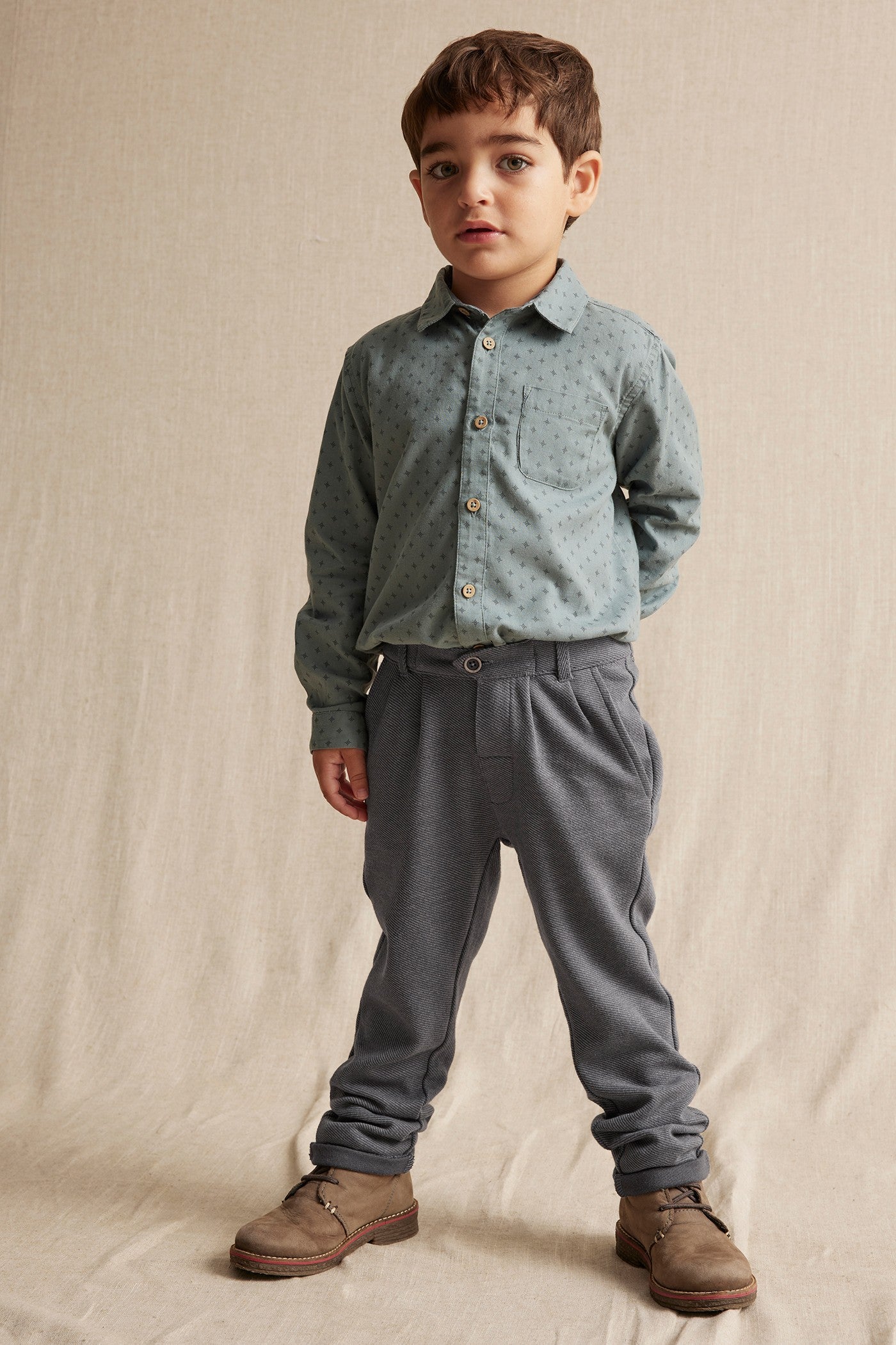 Kids' grey dressed trousers