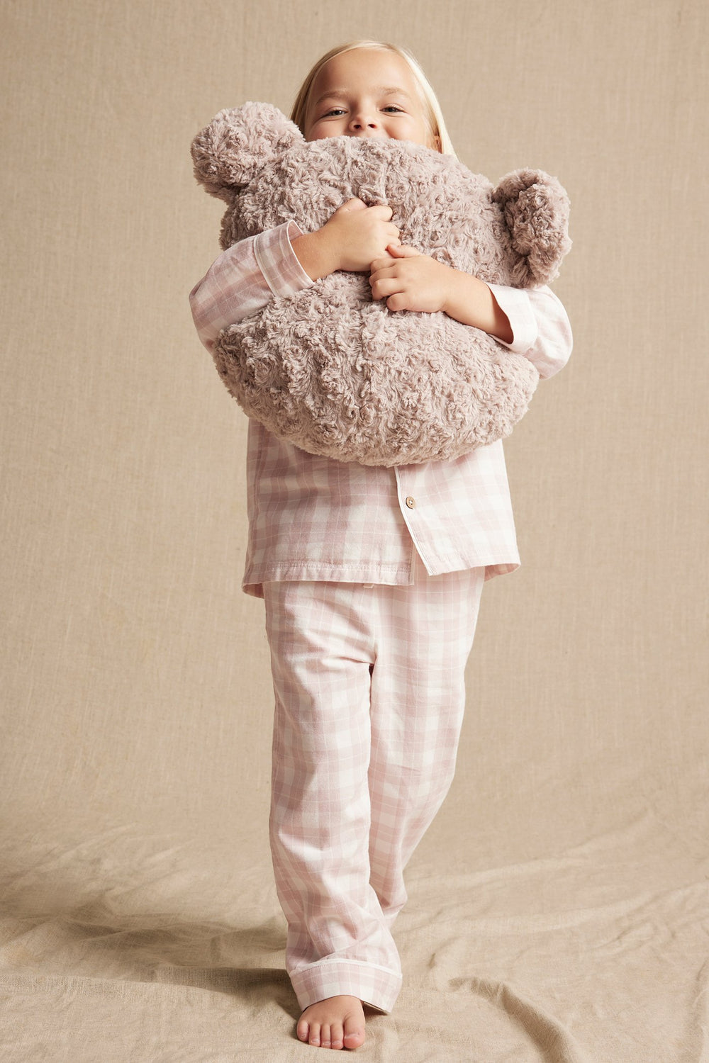 Baby girl checked pyjamas hotsell