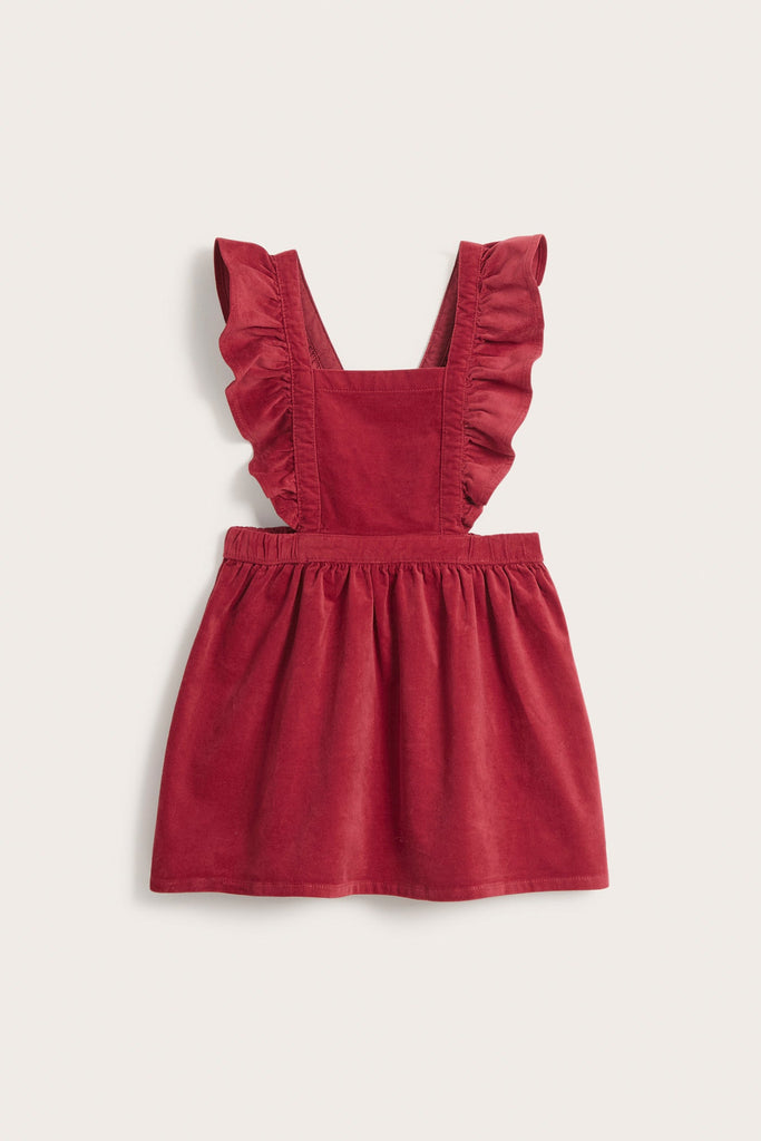 Kids' red pinafore dress Newbie