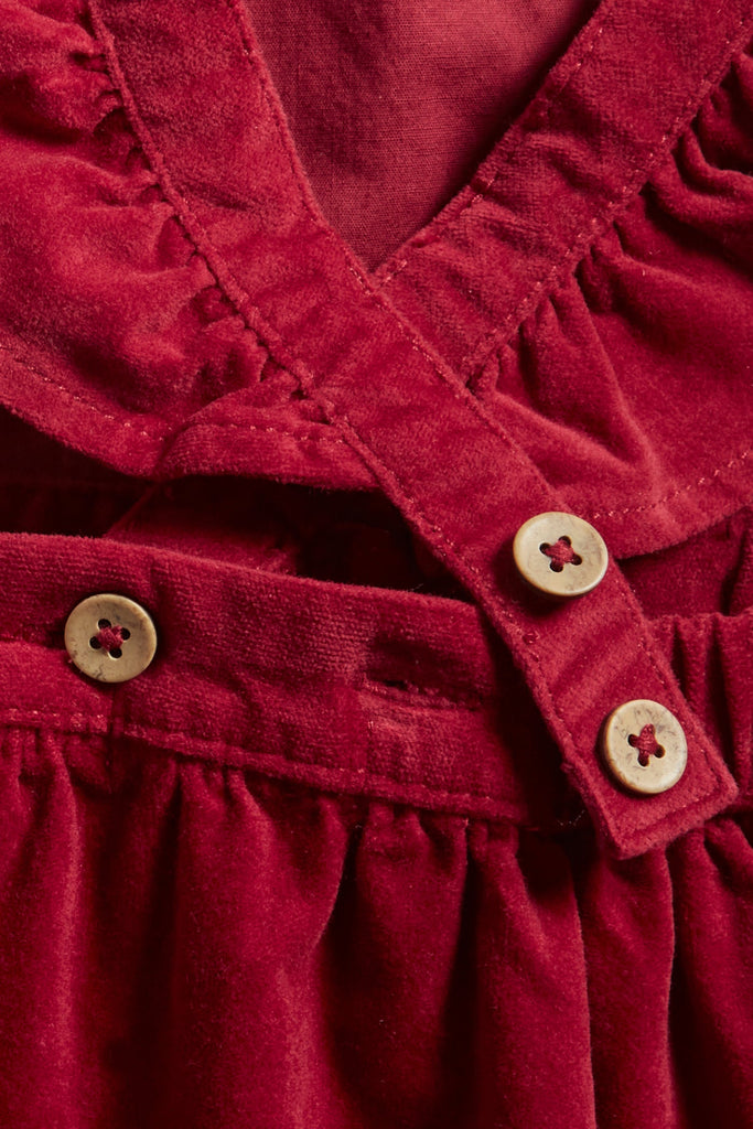 Kids' red pinafore dress Newbie