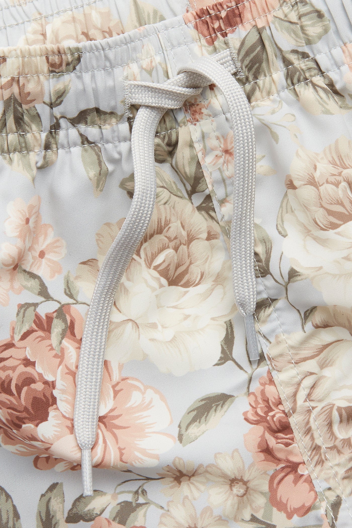 Kids' blue floral swim shorts