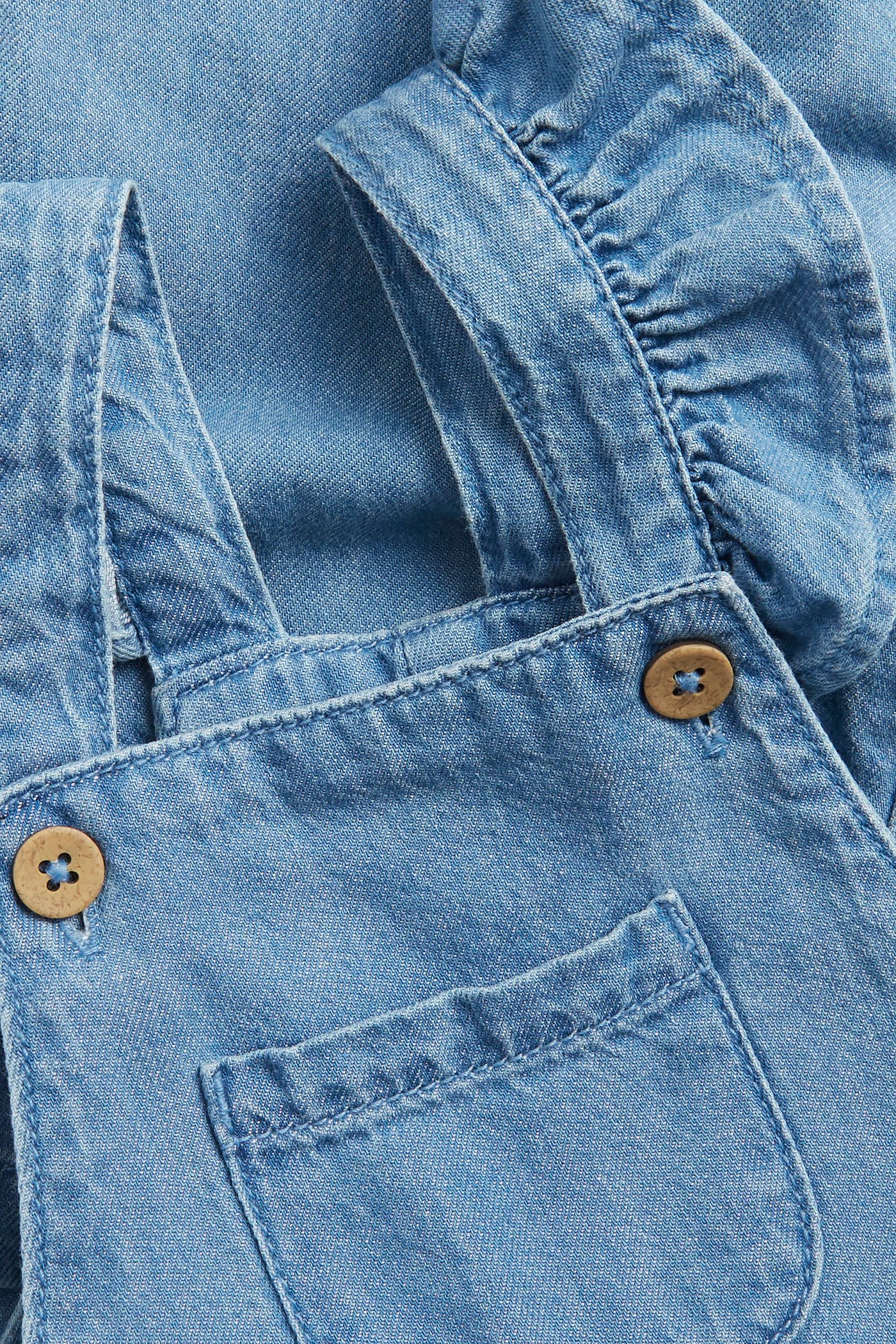 Baby blue denim dungarees