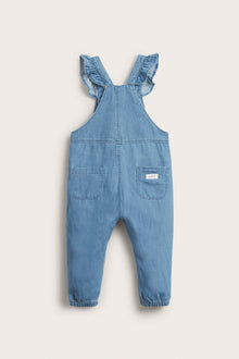 Baby blue denim dungarees