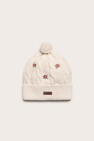 Baby & kids' beige rose beanie