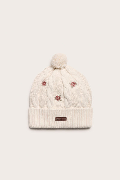 Baby & kids' beige rose beanie