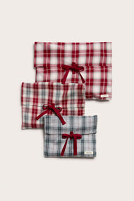 Christmas checked gift bags 3pk